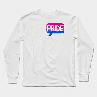 LGBTQ+ Pride Flag Bubble - Bisexual Long Sleeve T-Shirt